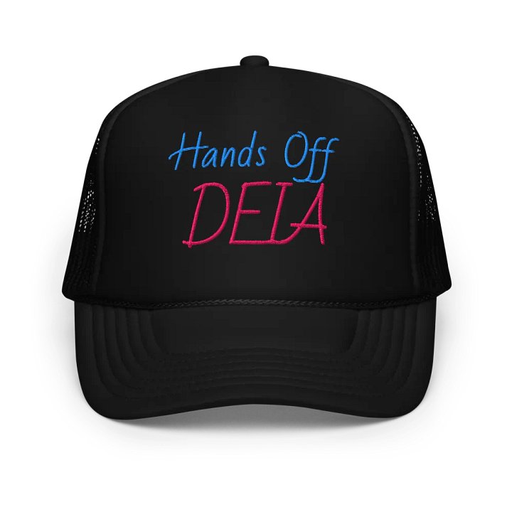 Hands Off DEIA, HOD (words only), Embroidered trucker Hat product image (1)