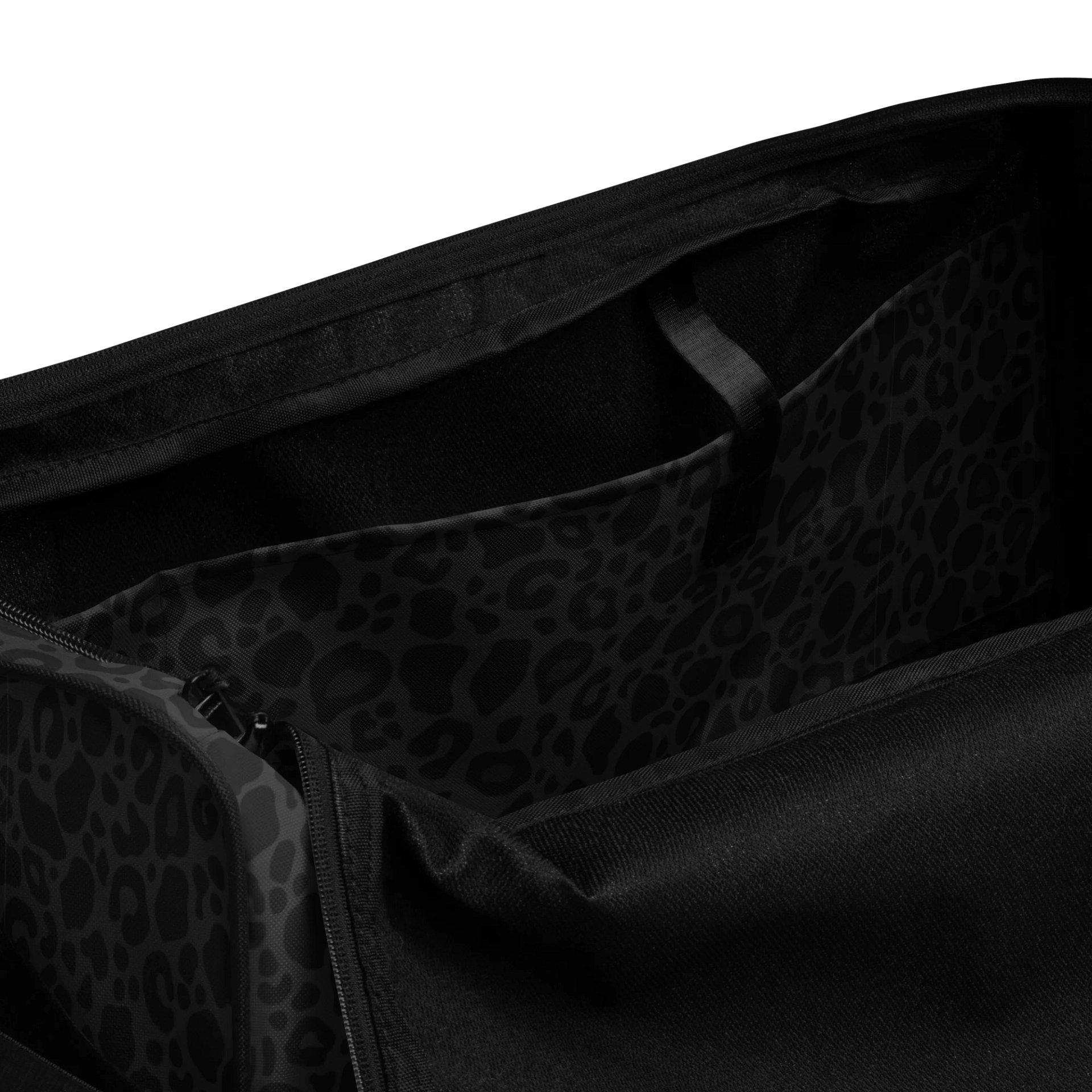 Trendy Black Leopard Print Duffle Bag: A Must-Have Accessory product image (6)