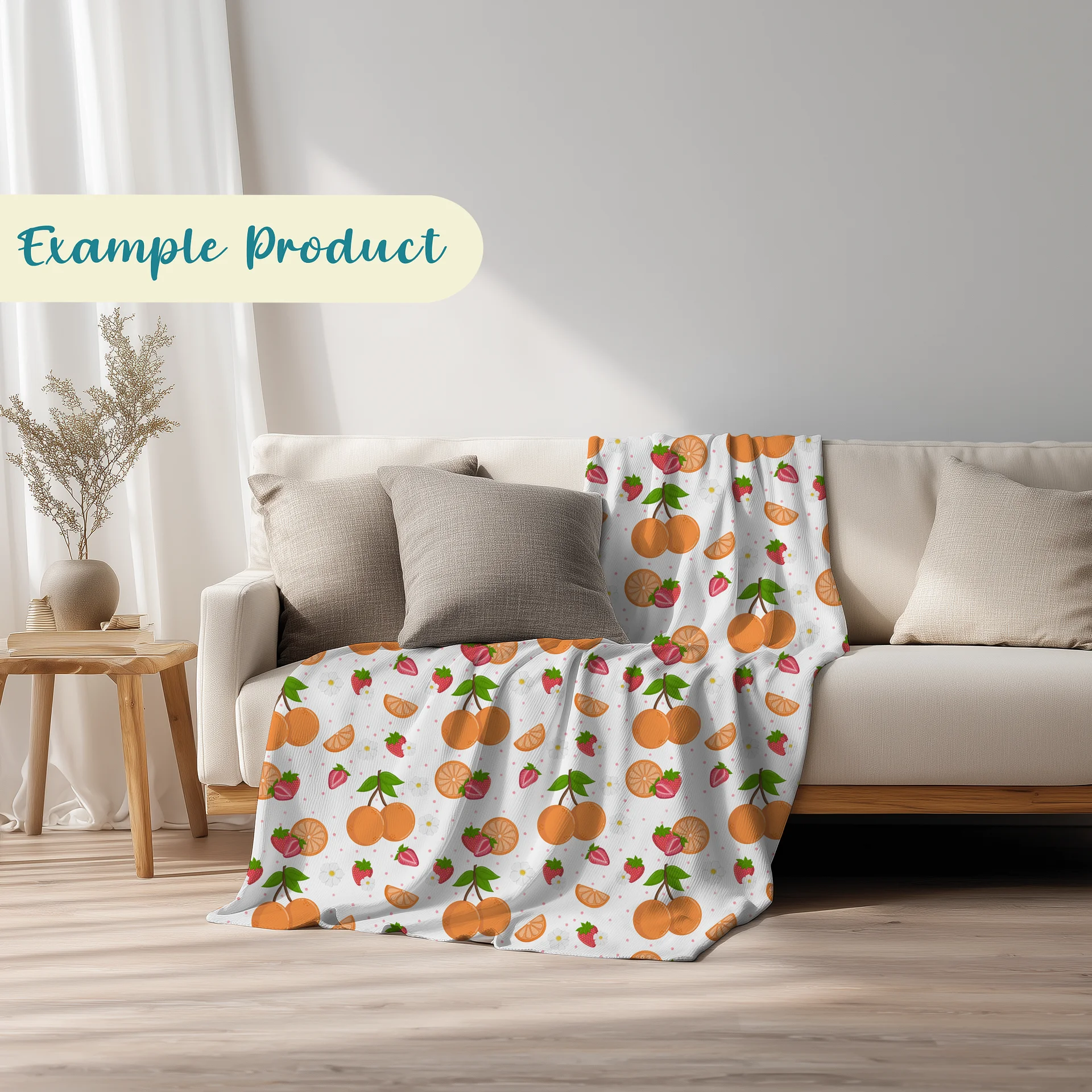 Strawberries & Oranges Seamless Pattern product image (6)