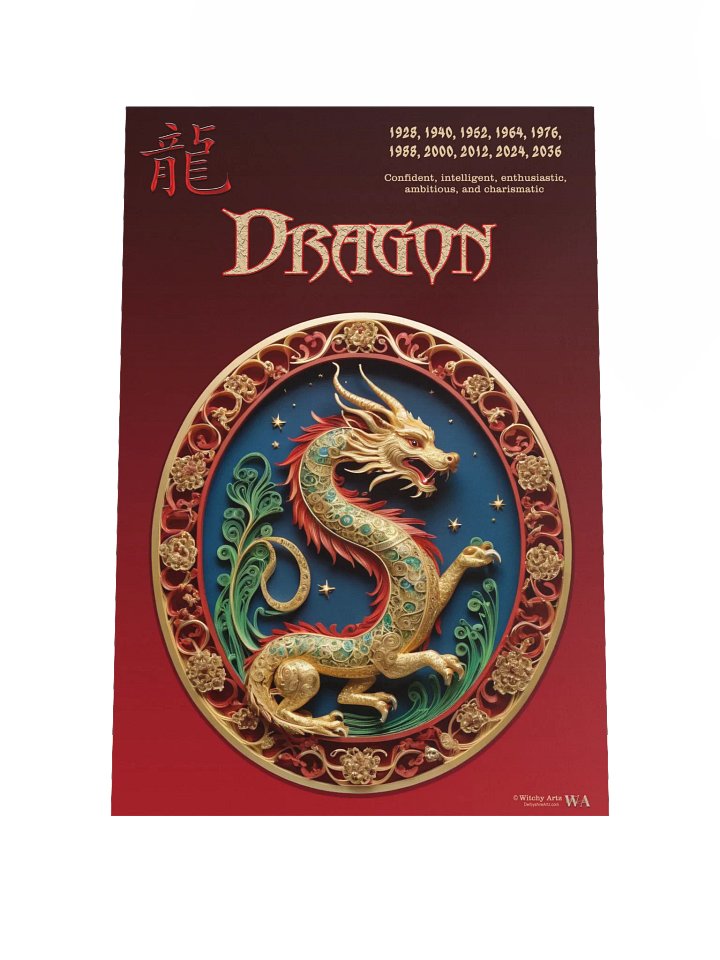 Chinese Zodiac Poster - DRAGON product image (1)