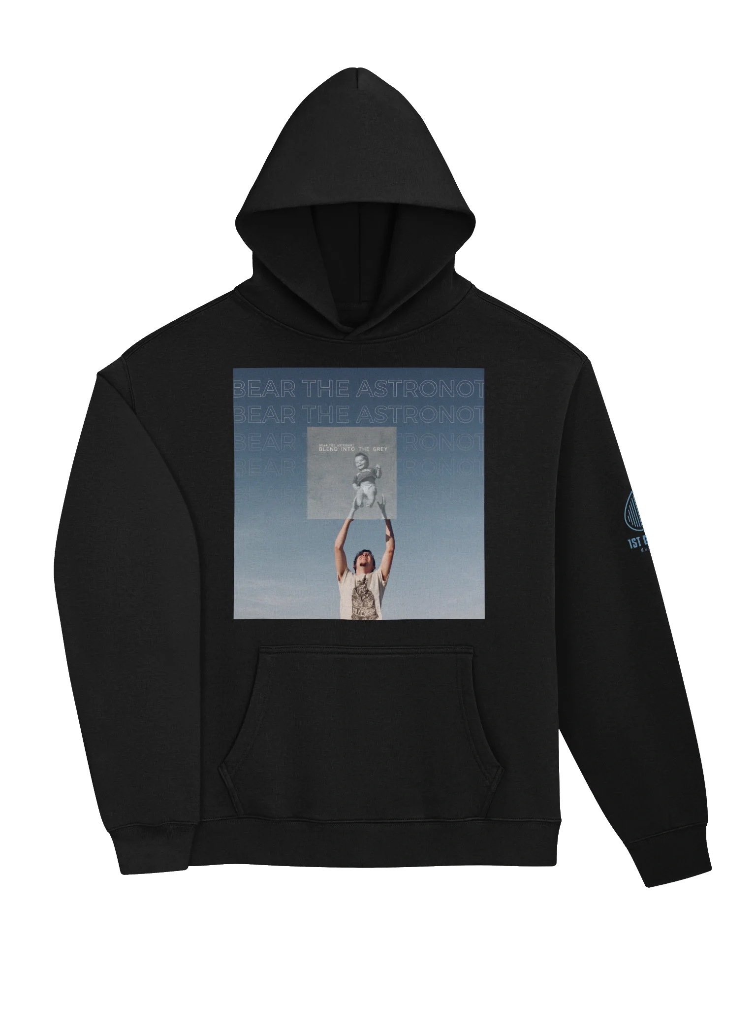 Bear the Astronot Blend Into the Grey Unisex Hoodie