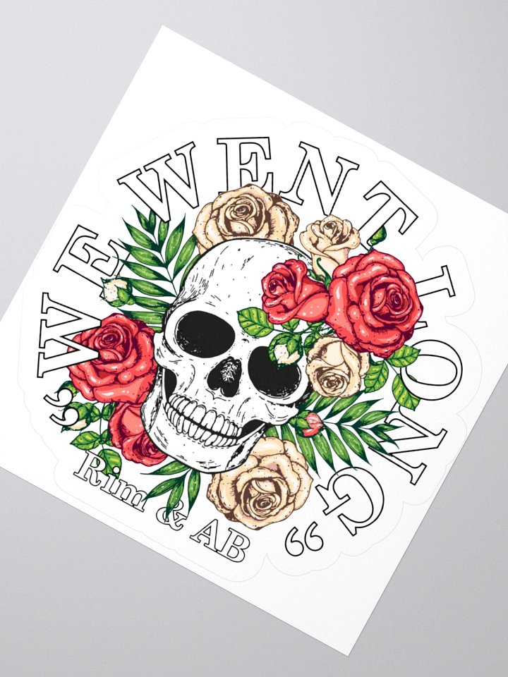 "We Went Long" Skull Sticker product image (2)