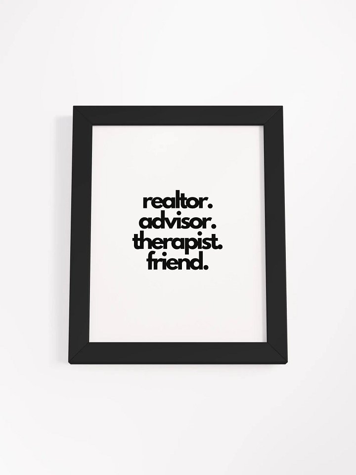 REALTOR/FRIEND Eco-Friendly Ayous Wood Framed Poster product image (16)