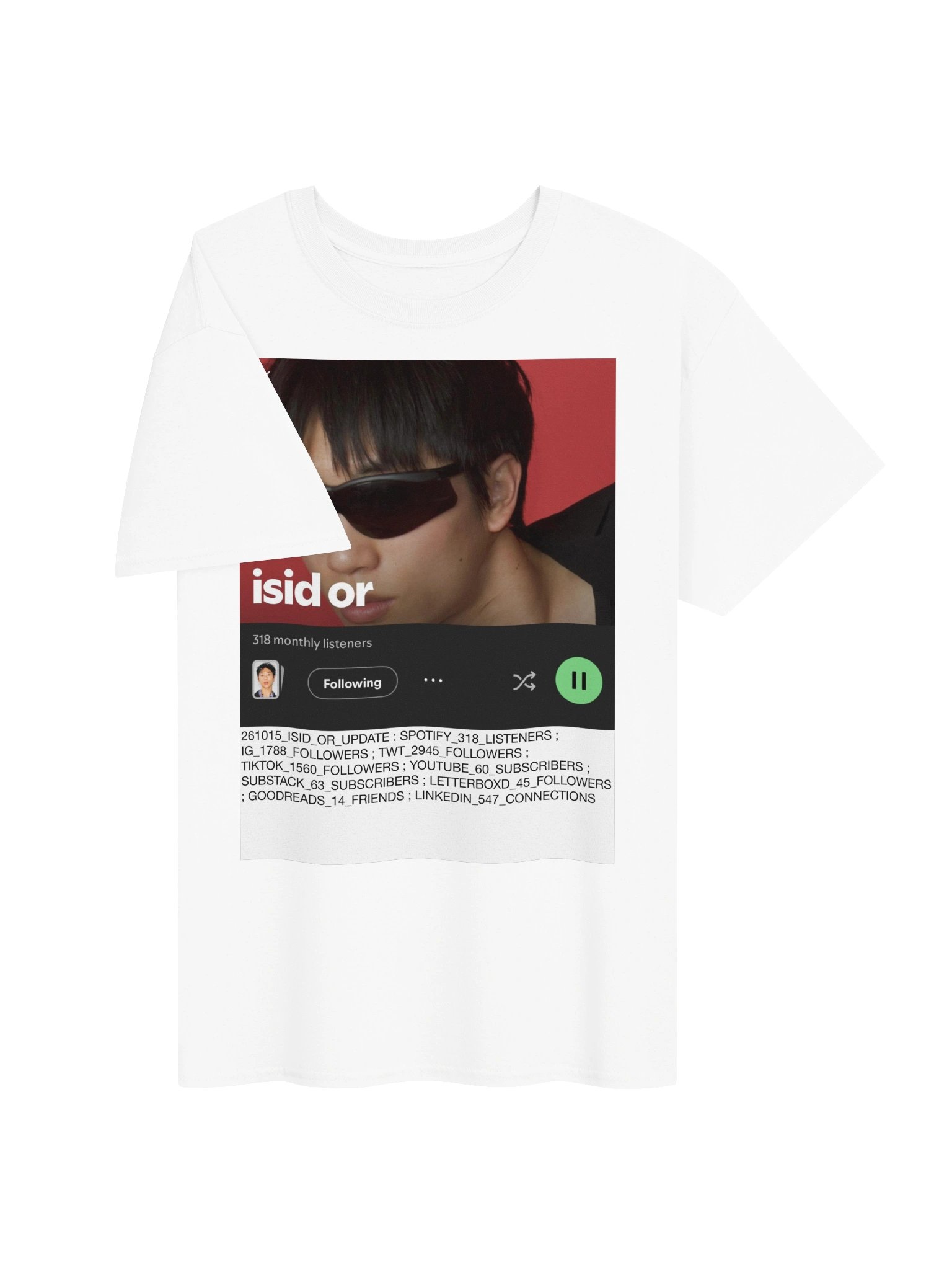 NUGU NUMBERS T-Shirt [White] product image (3)
