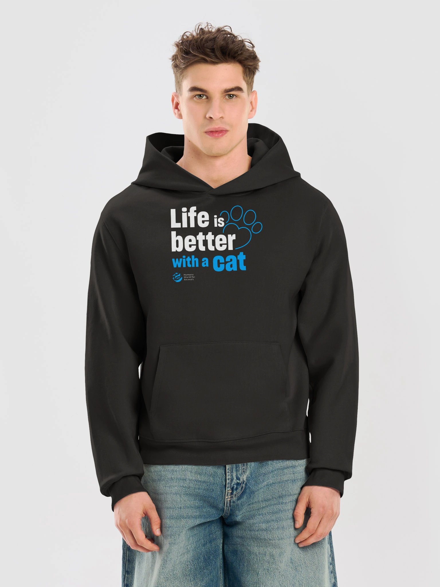 Life is better with a cat - Typographic - Hoodie product image (9)