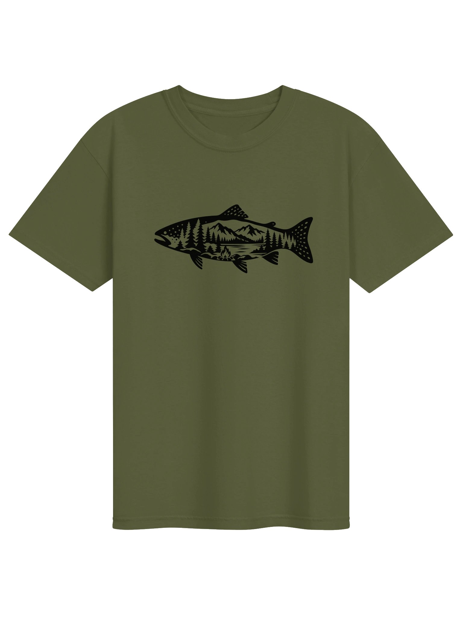 Trout Silhouette w/ Northwoods Wilderness product image (1)