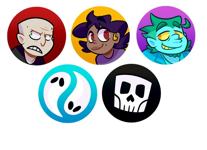 MIDMORTIS PIN SET- chibis (digital download) product image (1)