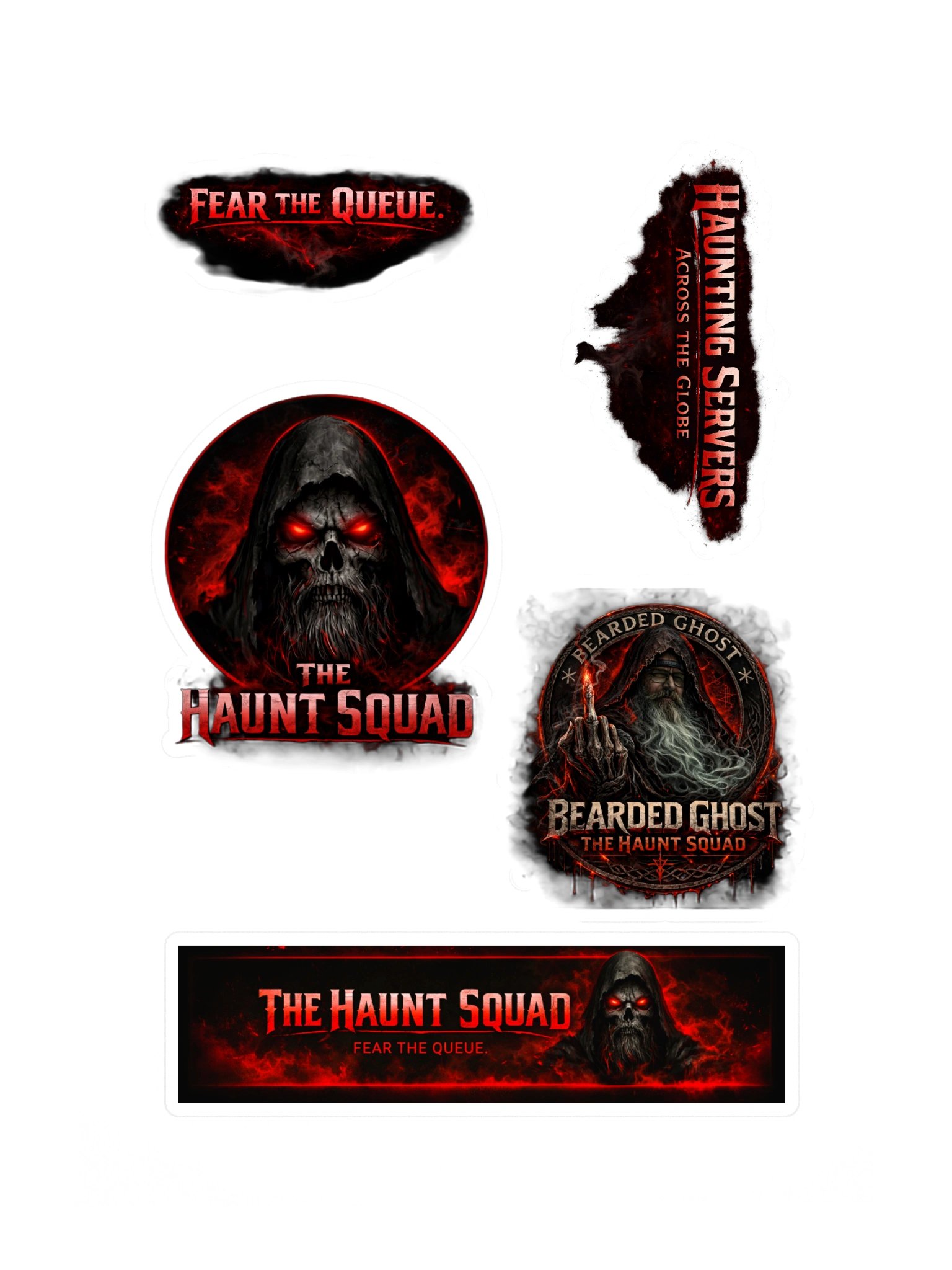 BeardedGhost86 and Haunt Squad Sticker pack product image (3)