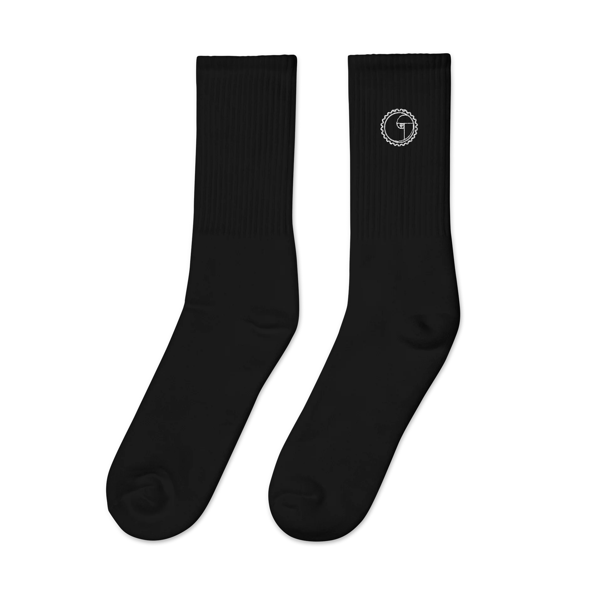 Embroidered Socks - Black product image (2)