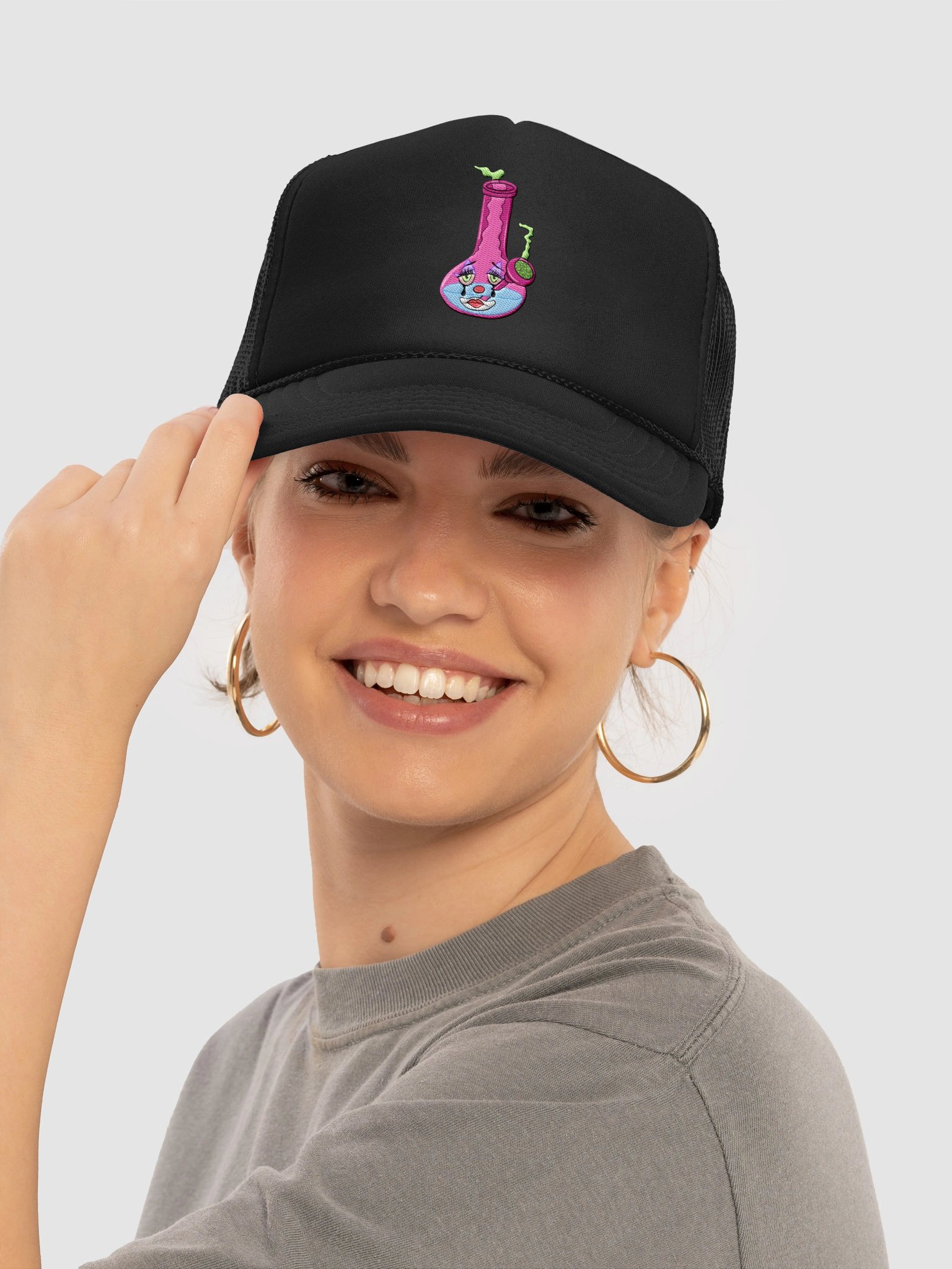 LouisVuttonCC Sad Bong Trucker Hat product image (1)