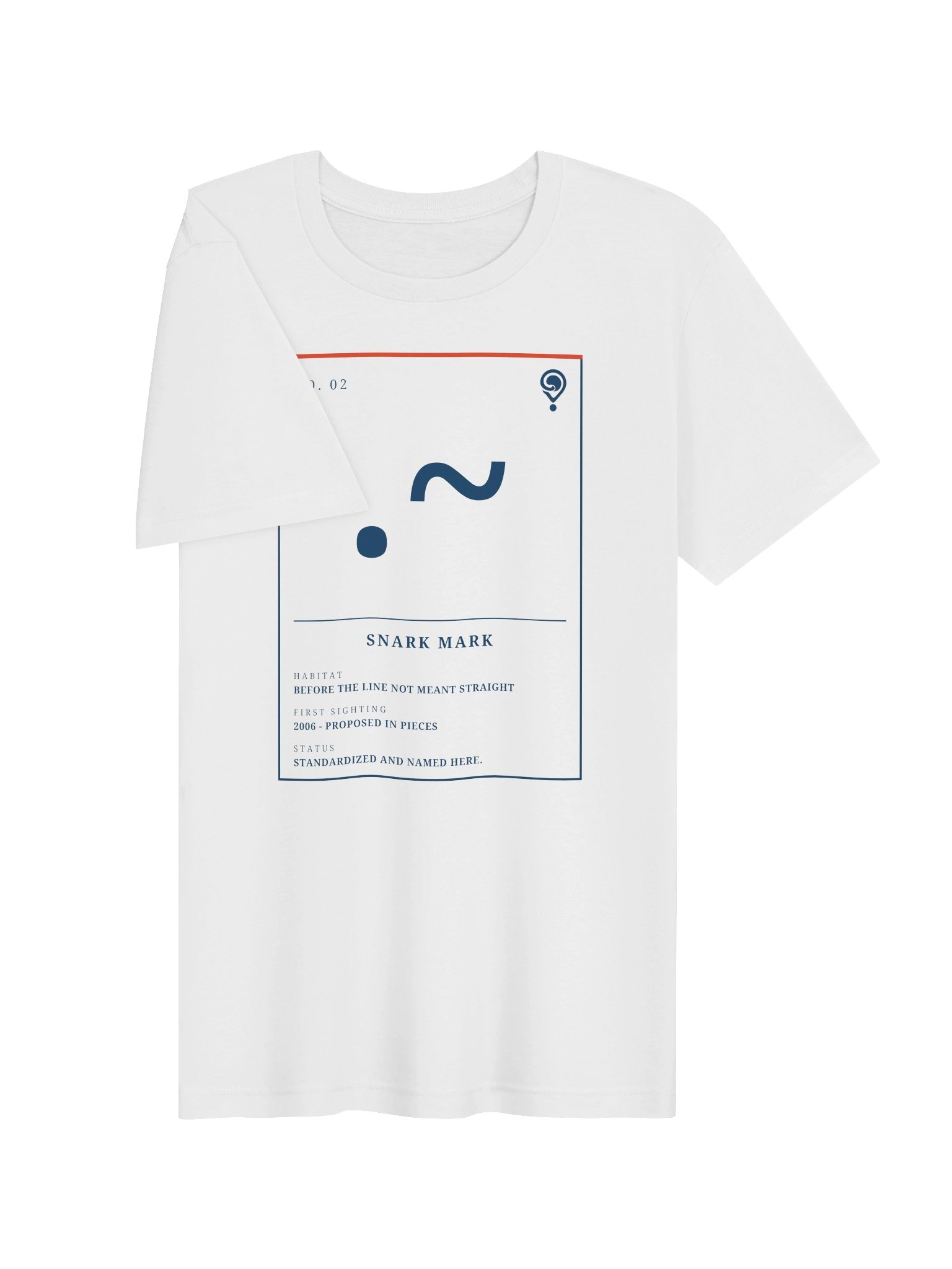 No. 02 Snark Mark Tee (White) | Field Guide Specimen Series product image (3)