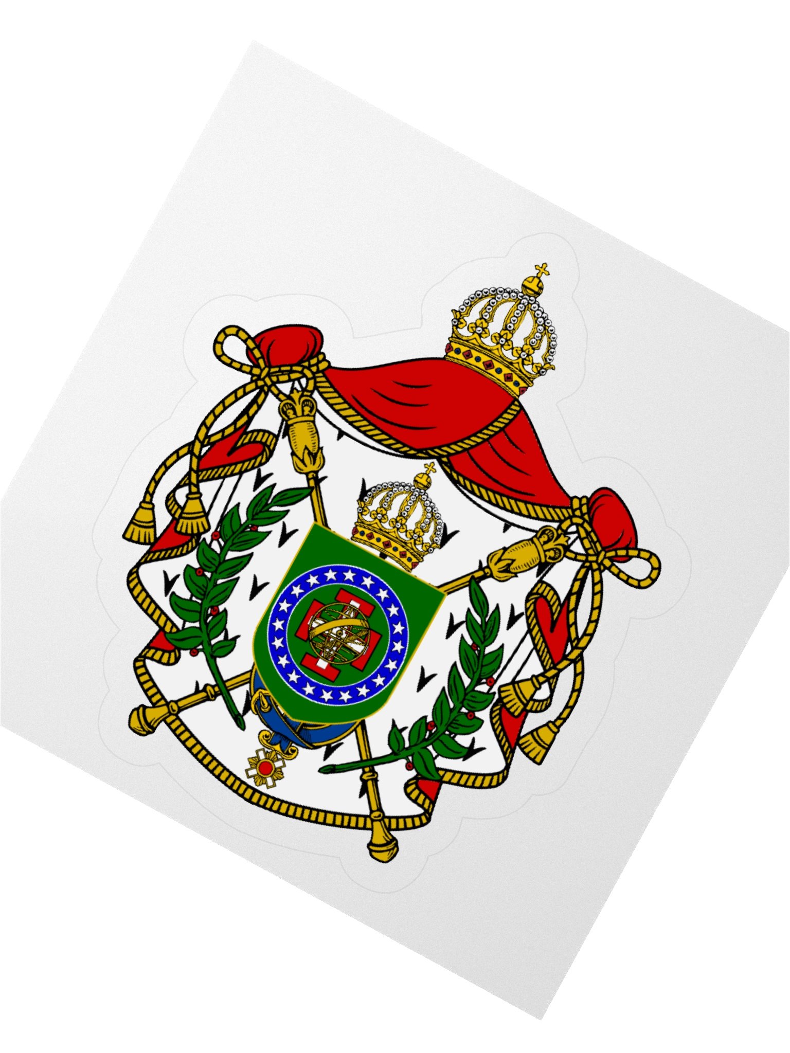 Imperial Arms of Brazil Kiss Cut Sticker product image (4)