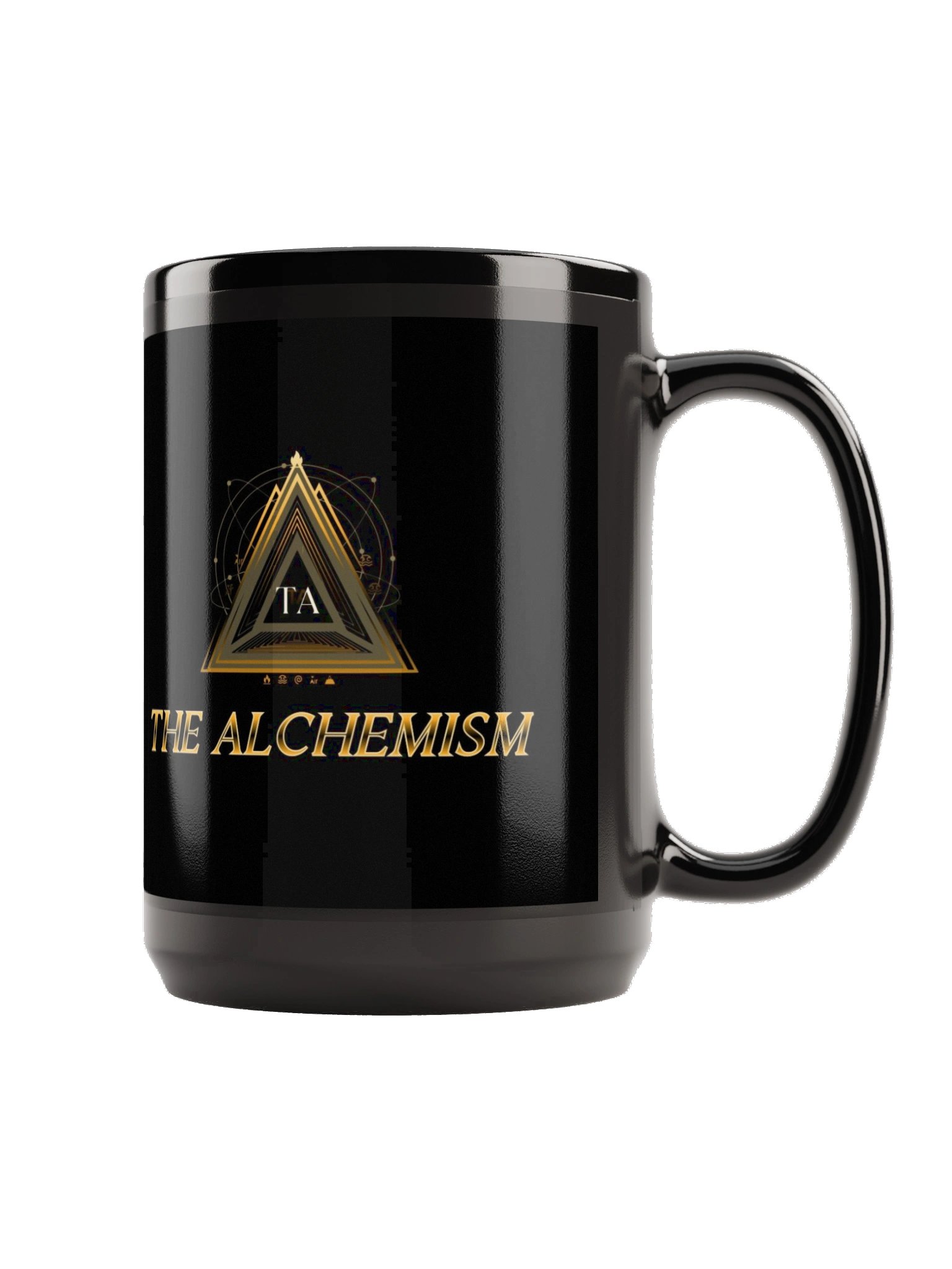 The Alchemism Gold Logo Black Mug product image (3)