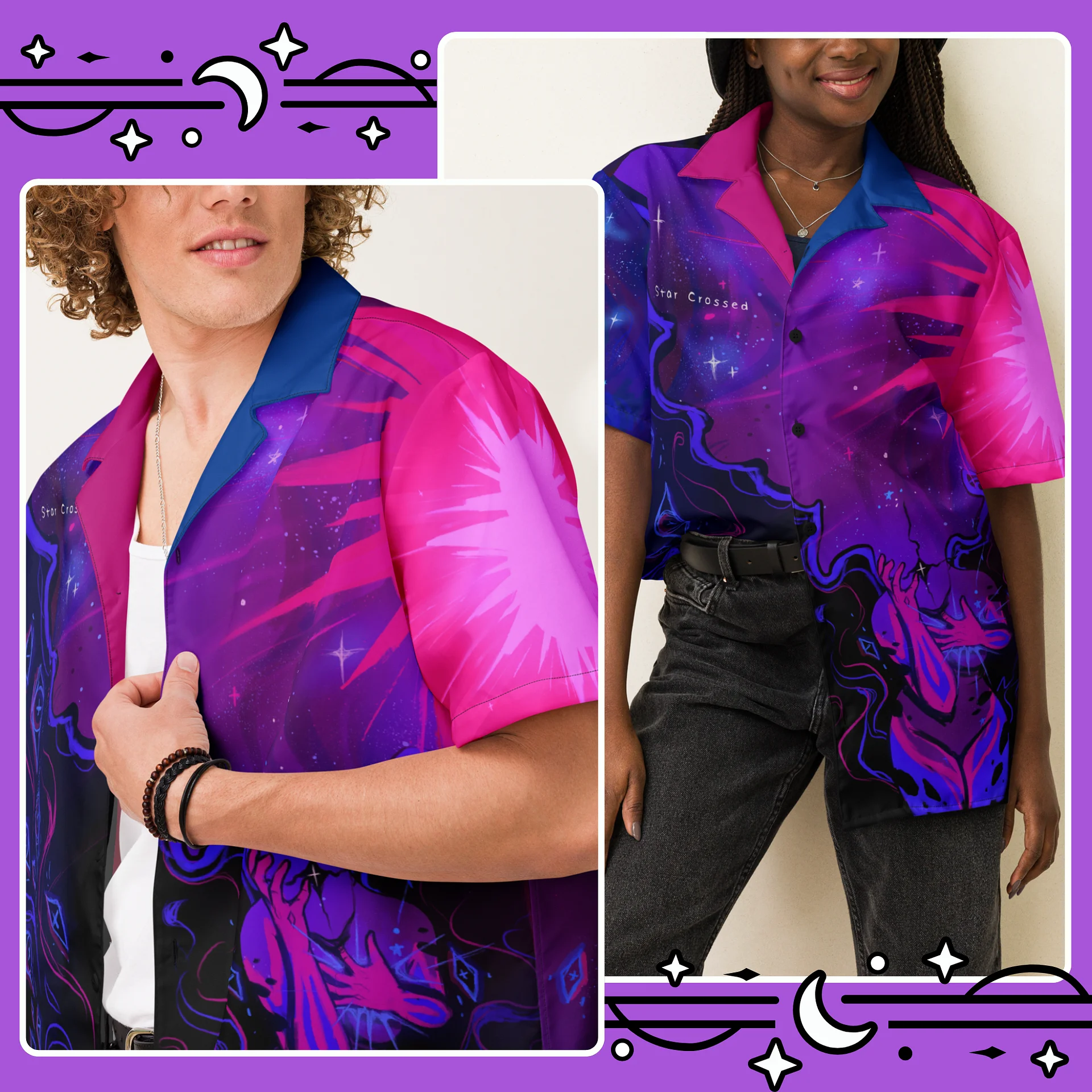 Bisexual Subtle Pride Eldritch Horror Button Up Shirt product image (3)