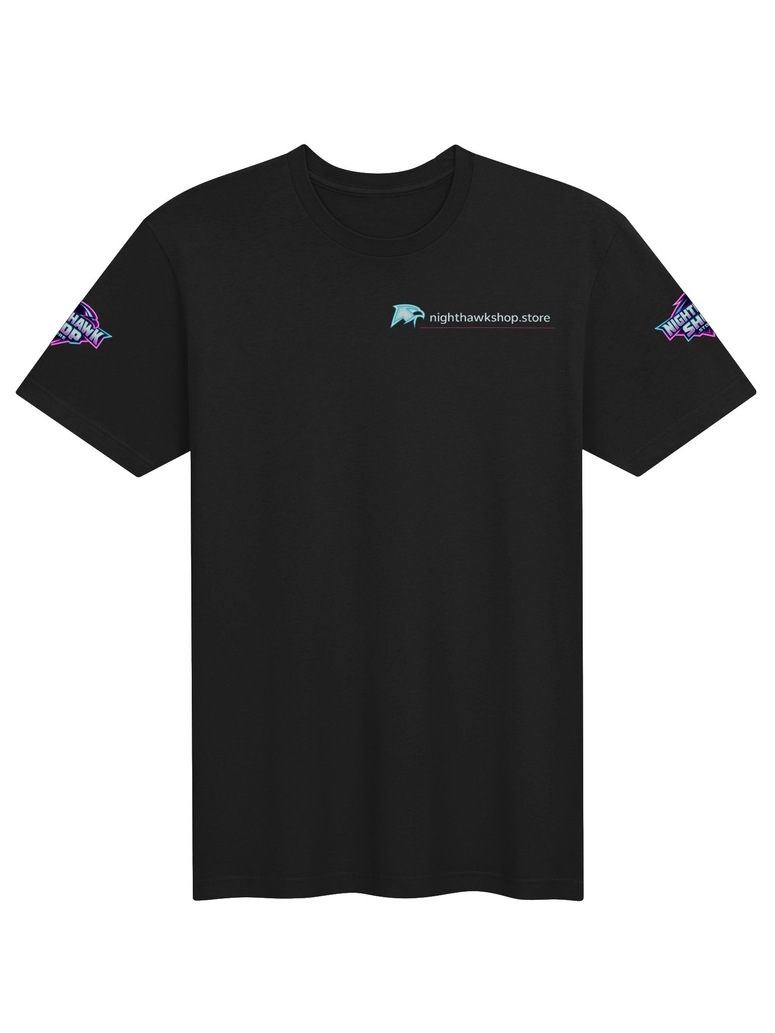 Glowing Night-Hawk Logo T-Shirt product image (1)