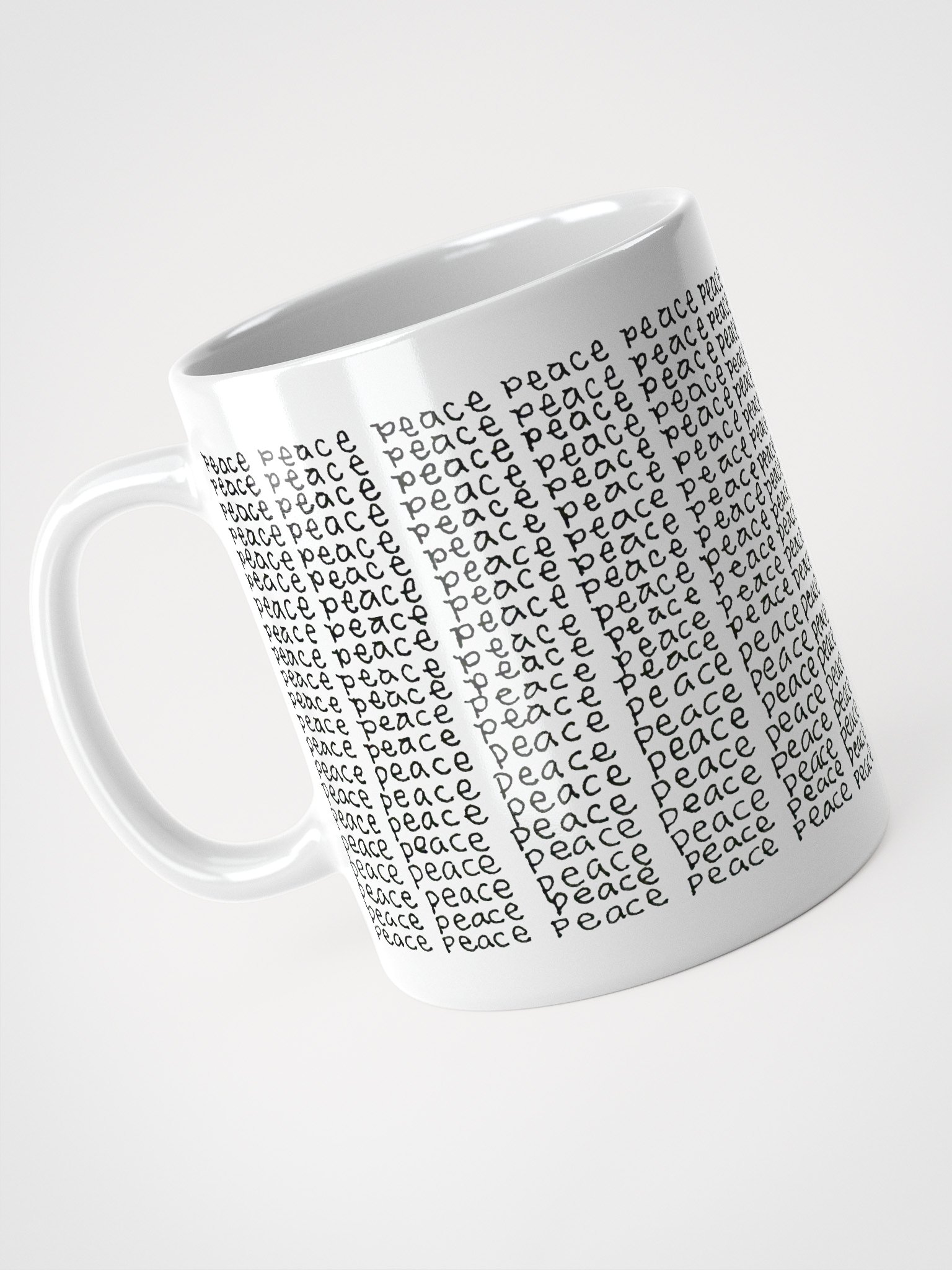 Peace 2 White Glossy Mug product image (3)