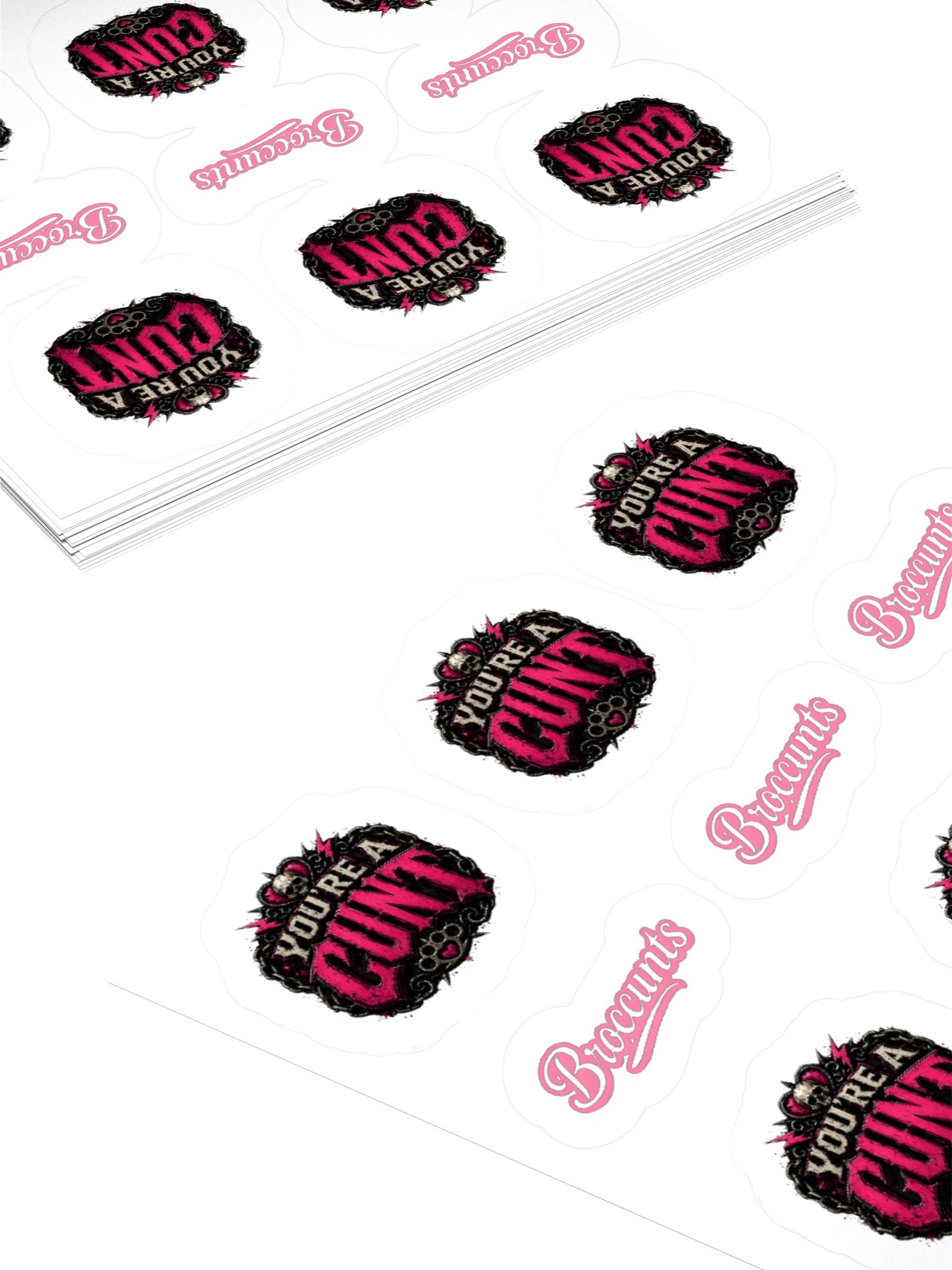 [CUNT SHIRE] Stickers -PINK- product image (4)