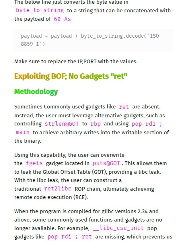 Binary Exploitation & Buffer Overflow Study Notes product image (2)