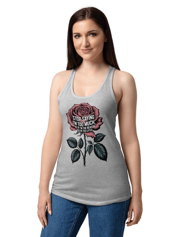 Stop Saying I'm Too Much Human Design Manifestor Tank Top product image (26)