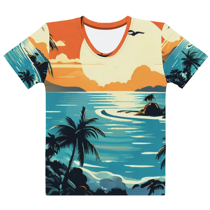 CaribbeanApples - Sunset Bays Caribbean | Women's Crew Neck T-Shirt product image (1)