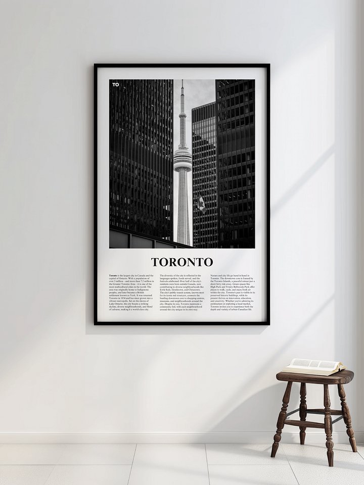Toronto 04 Newspaper Poster | Framed product image (2)