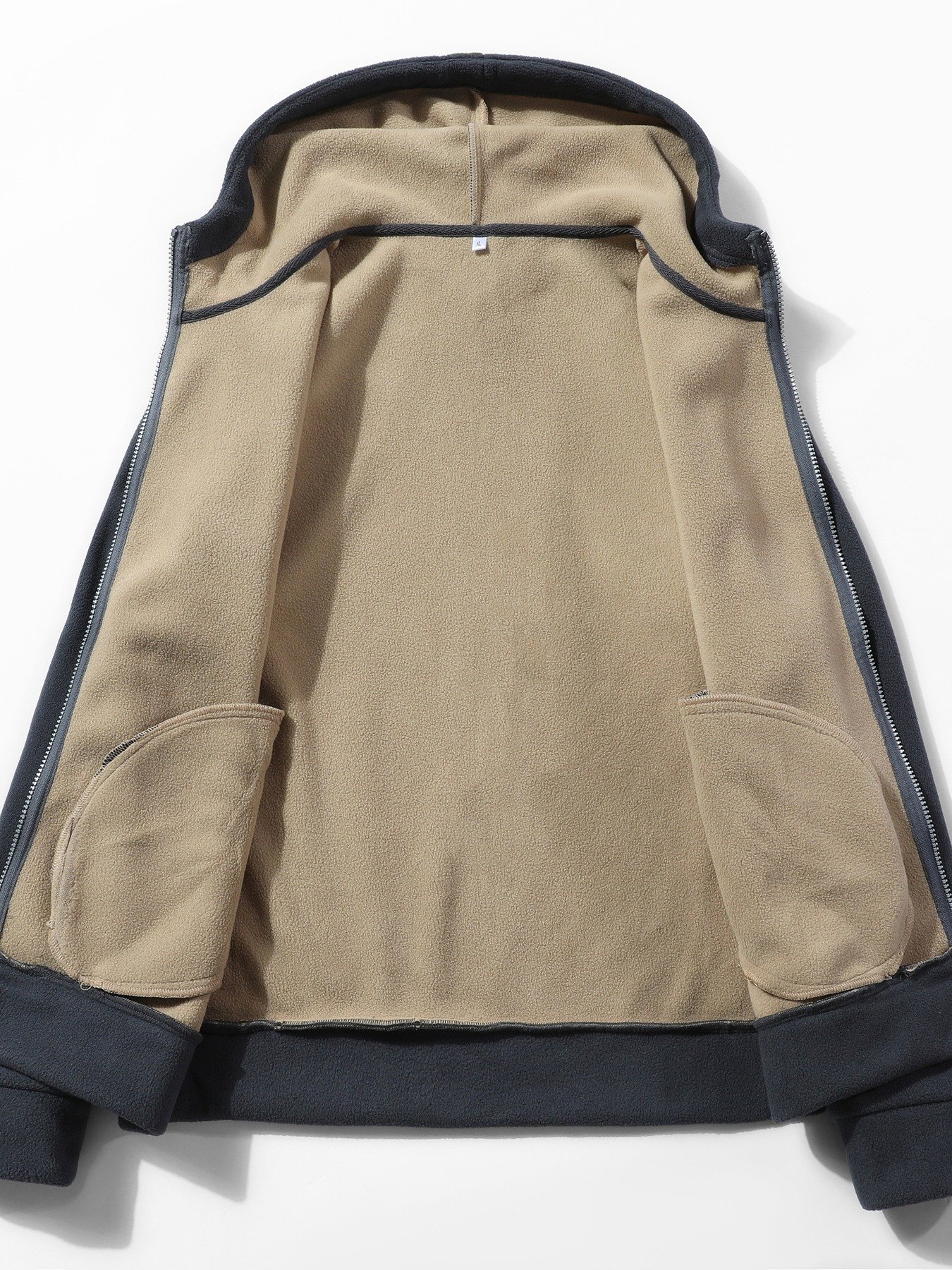 Mens Fleece-Lined Jacket With Hooded Sweatshirt From Europe And The US product image (6)
