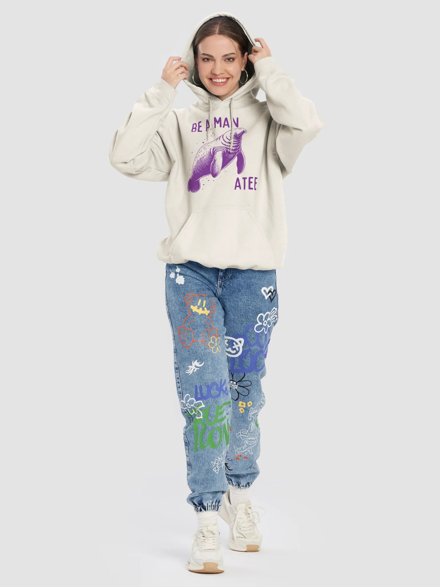 Be a man-atee Hoodie product image (8)