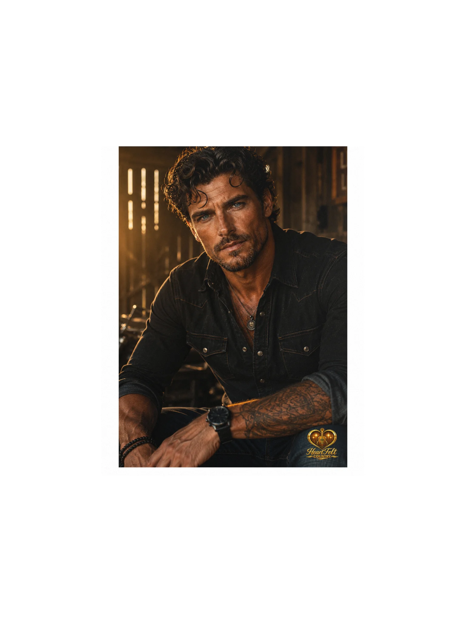 Heartfelt Country Golden Portrait Poster