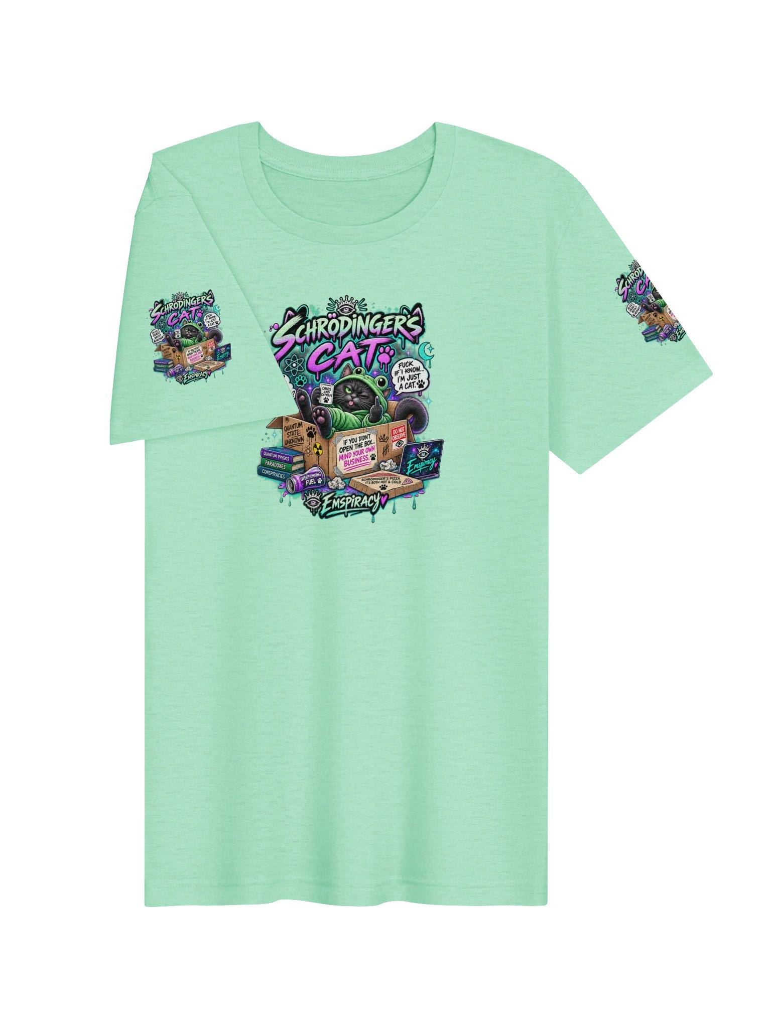 😂💚🐸 SCHRÖDINGER’S CAT FUCK KNOWS. I’M JUST A CAT. 🐈‍⬛🖕 product image (74)