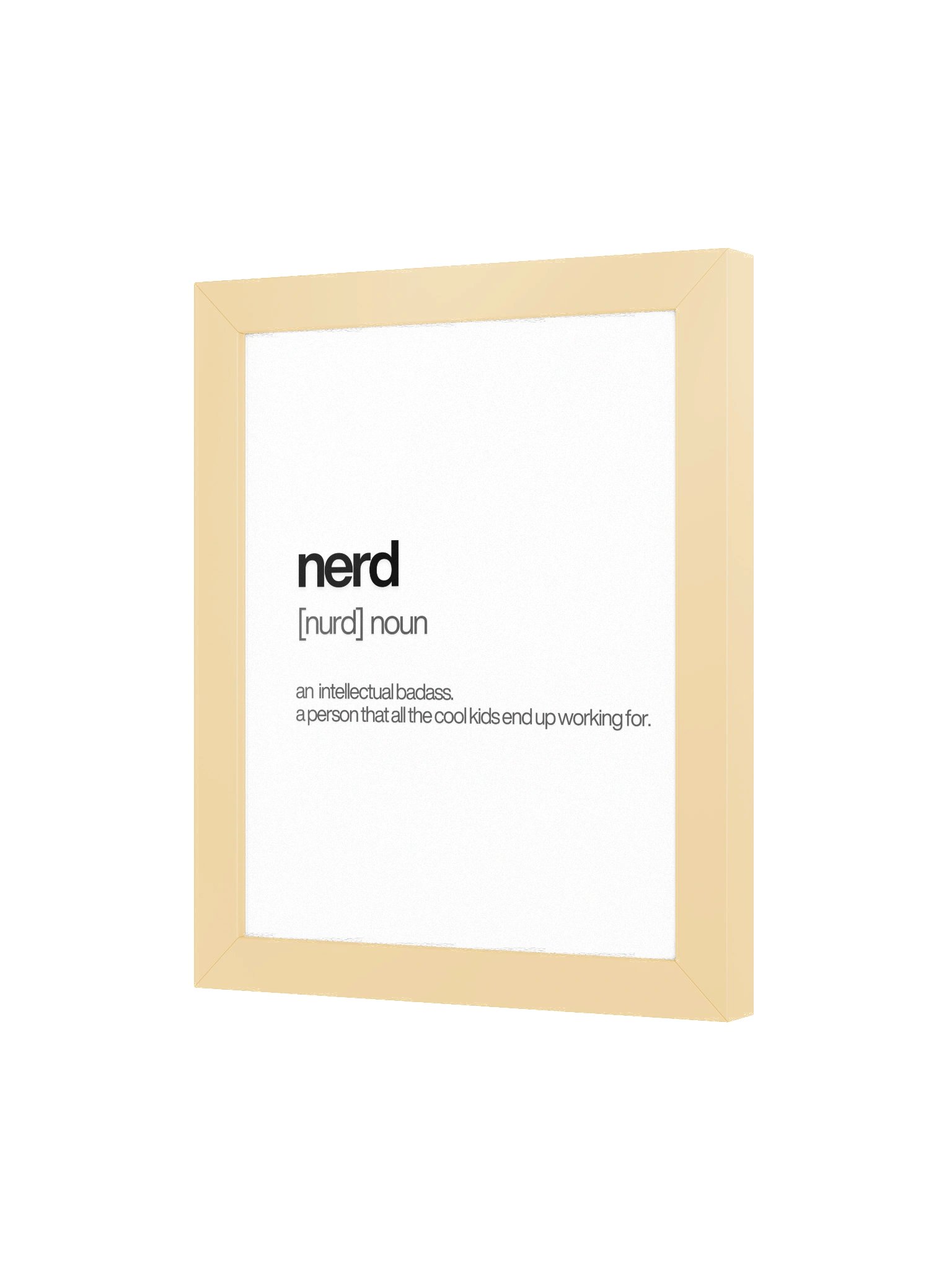 Framed High-Quality Nerd Poster (in) product image (3)
