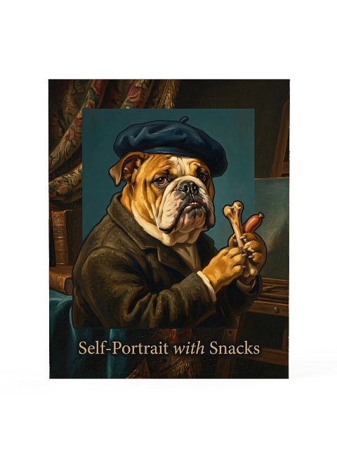 Rembrandt Bulldog Poster