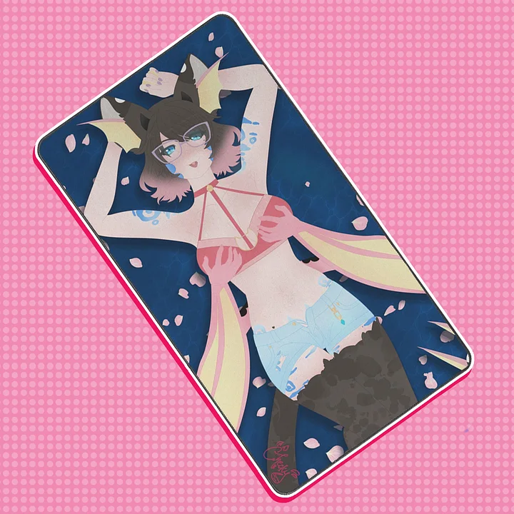 CheckyNyanChan Pinup Desk Mat product image (1)