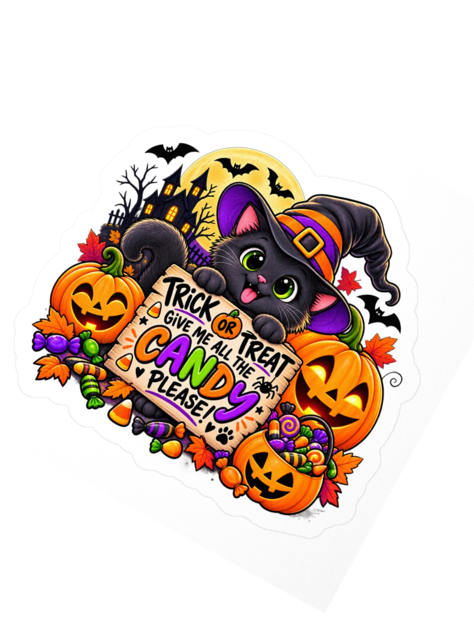 Give Me All the Candy Please Sticker product image (2)