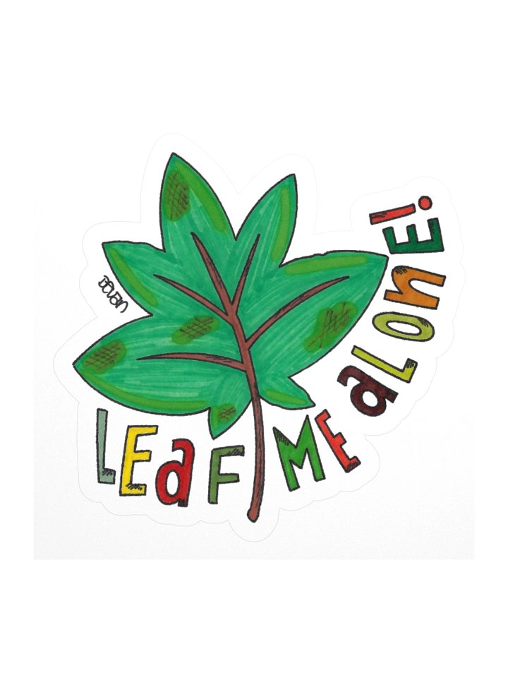 Leaf Me Alone Sticker product image (1)