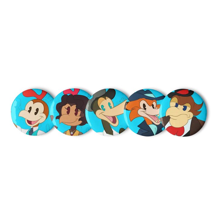 Chucky Chicken Character Buttons Set 01 product image (2)