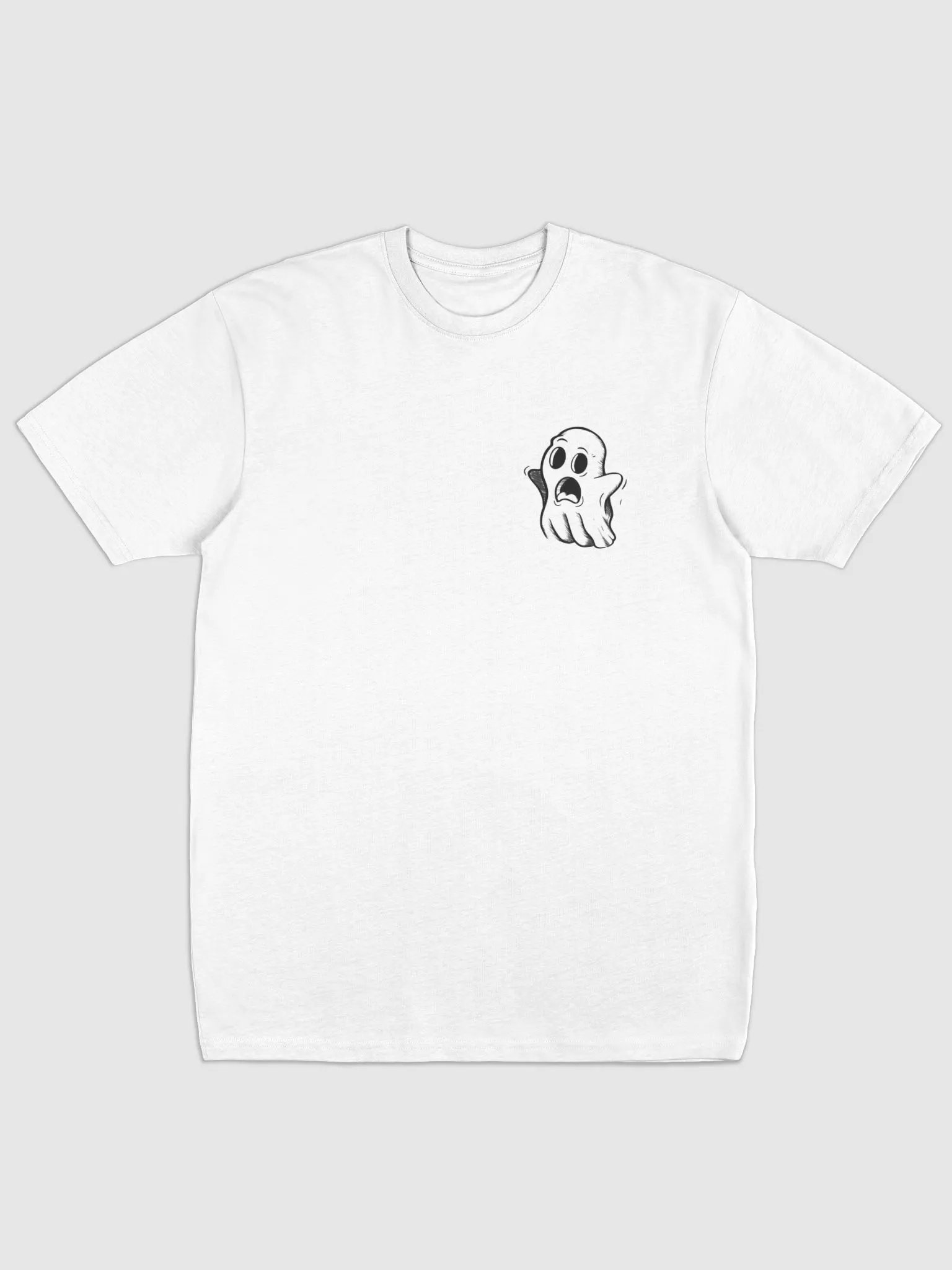Gh0stie with Arcade logo on reverse Tee - White product image (2)