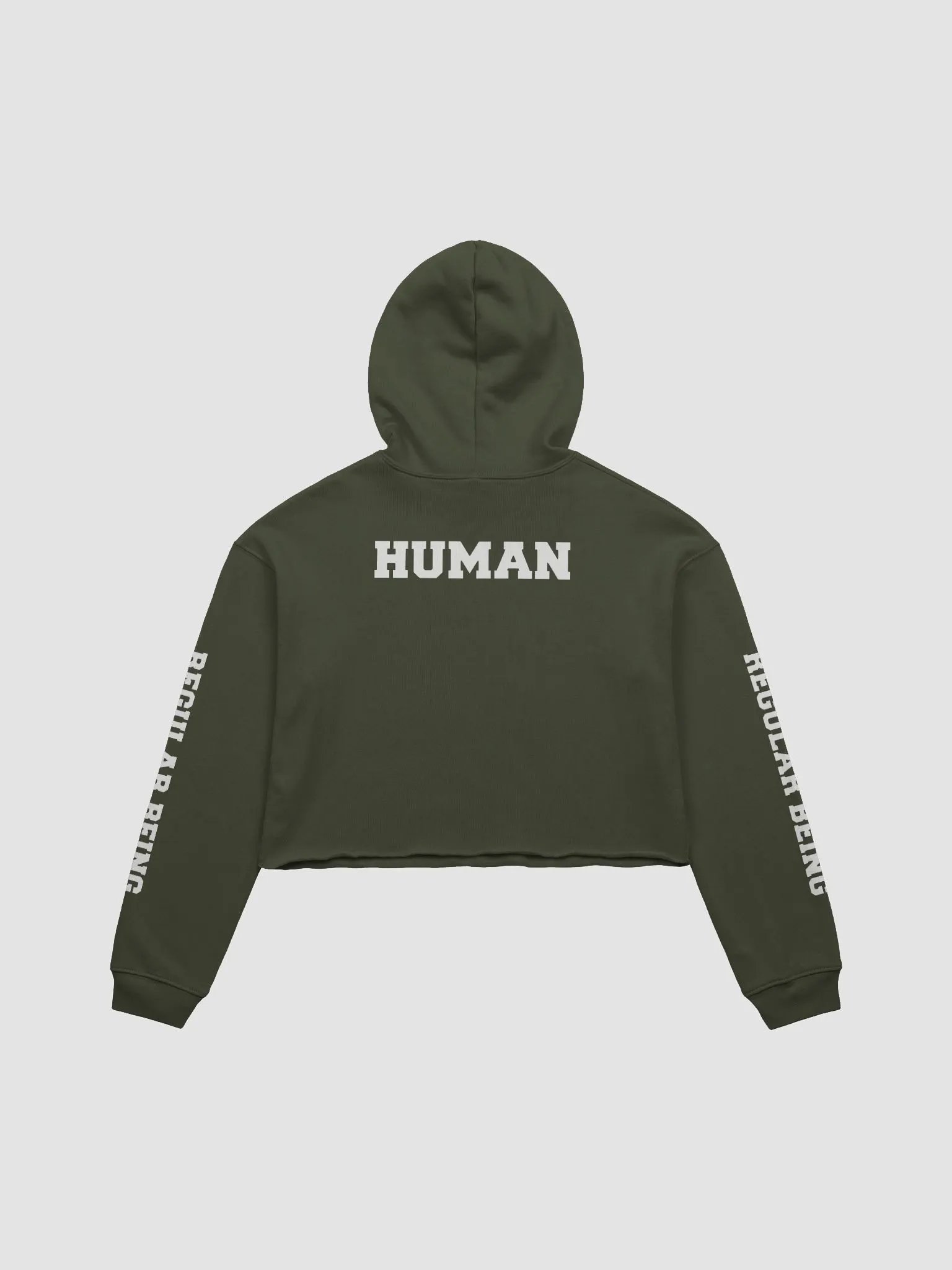 (2 sided) Ordinary Human fleece crop hoodie product image (3)