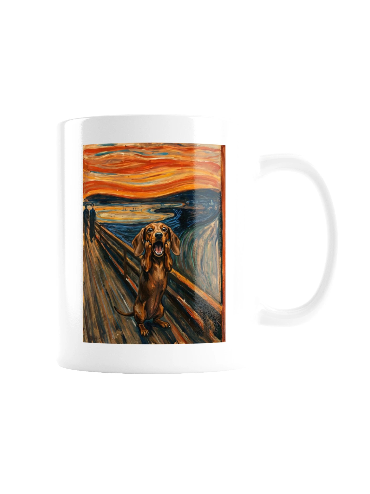 The Scream Dachshund Mug product image (3)