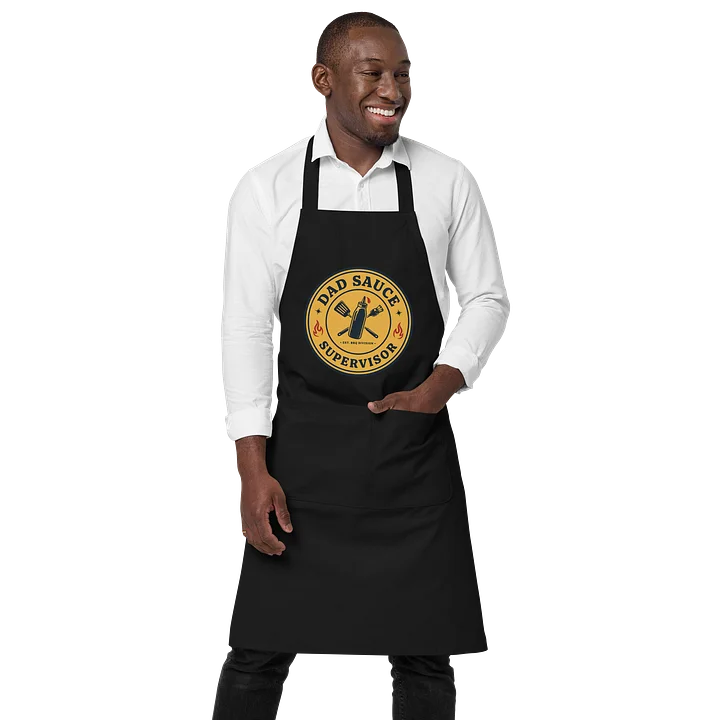 Dad Sauce Supervisor – Premium Embroidered BBQ Division Apron for Men Who Master the Grill product image (1)