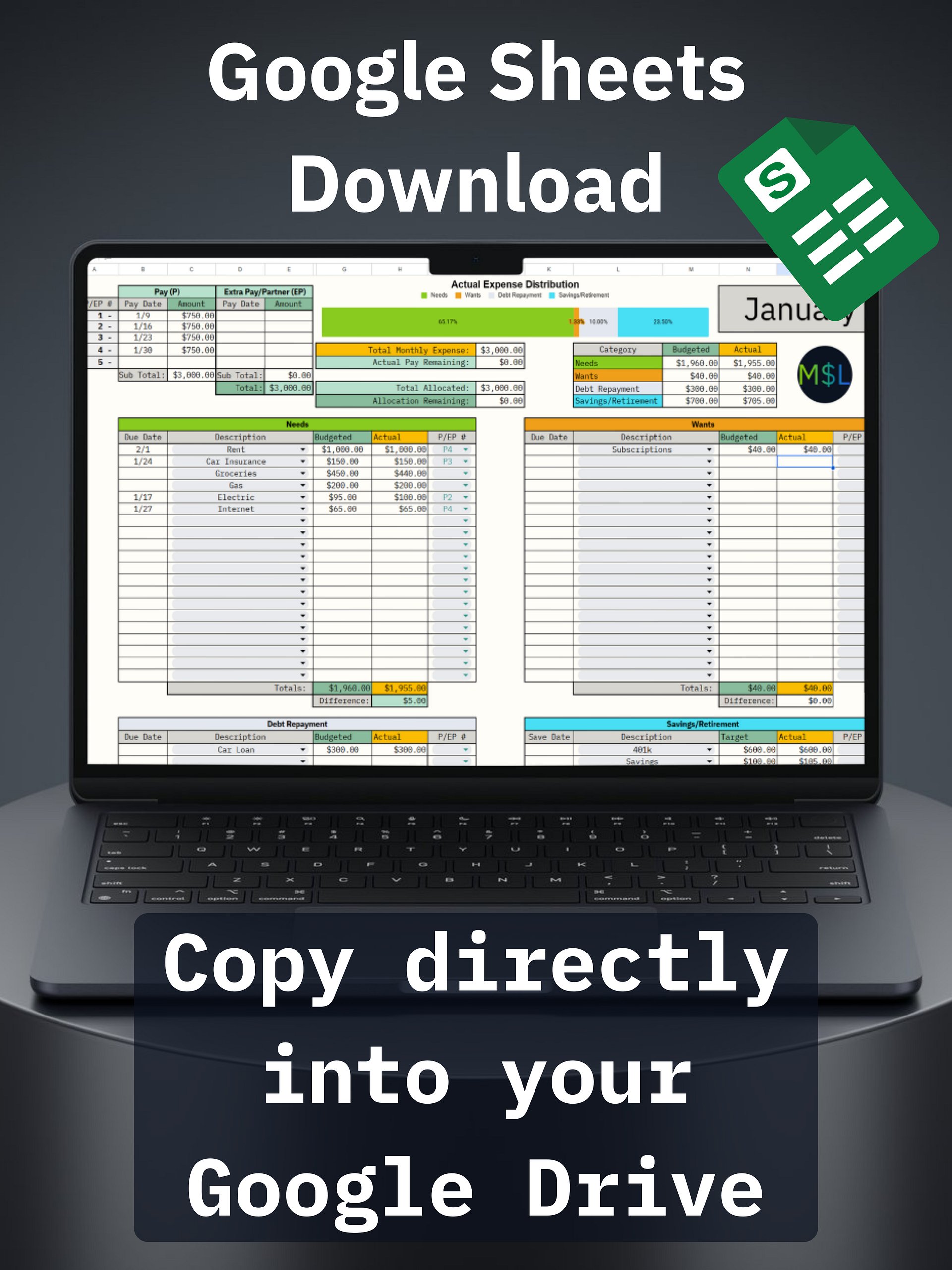 Paycheck Budget Planner Pro product image (5)