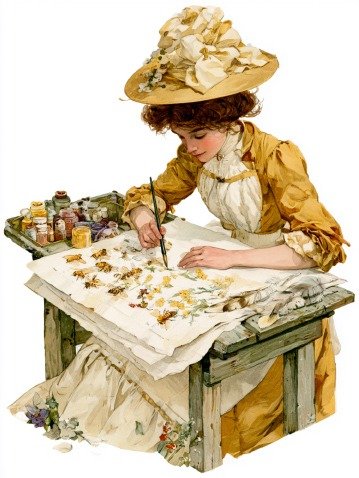 100 Beekeeper's Journal Image Bundle Free Notebook 4 Postcards– Digital Download product image (2)