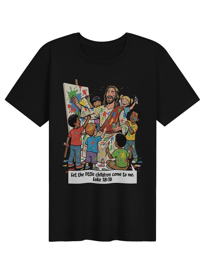 Jesus and the Little Children Paint Together Tee product image (1)