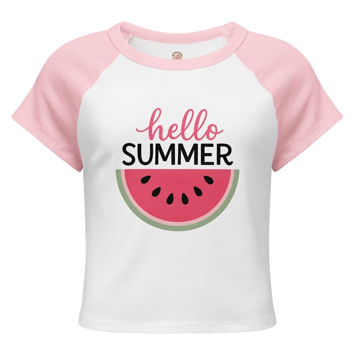 Hello Summer Raglan Youth Tee product image (2)