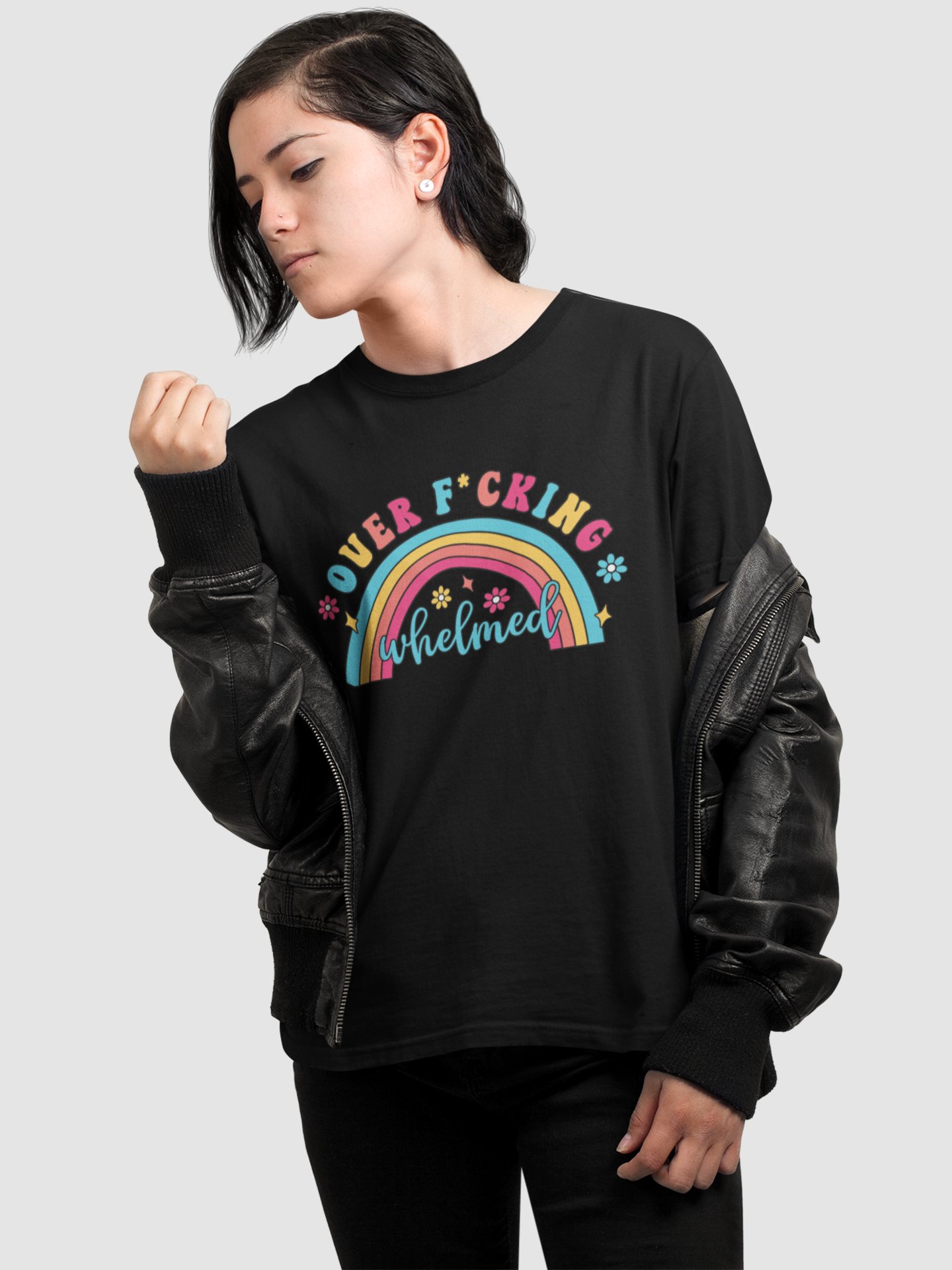 Over F*ckingwhelmed Unisex T-Shirt – Naming the Chaos product image (4)