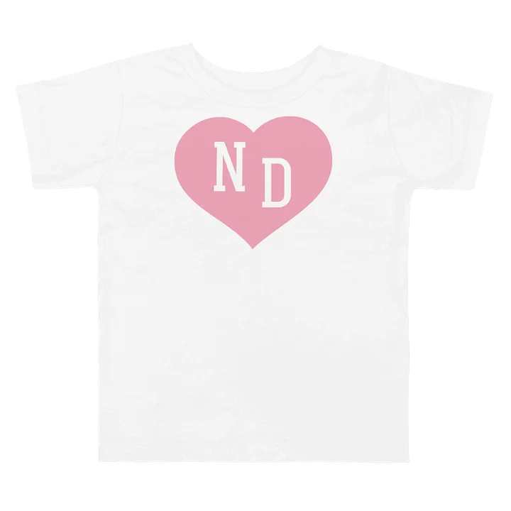 ND Heart Pink Unisex Toddler T-shirt product image (1)