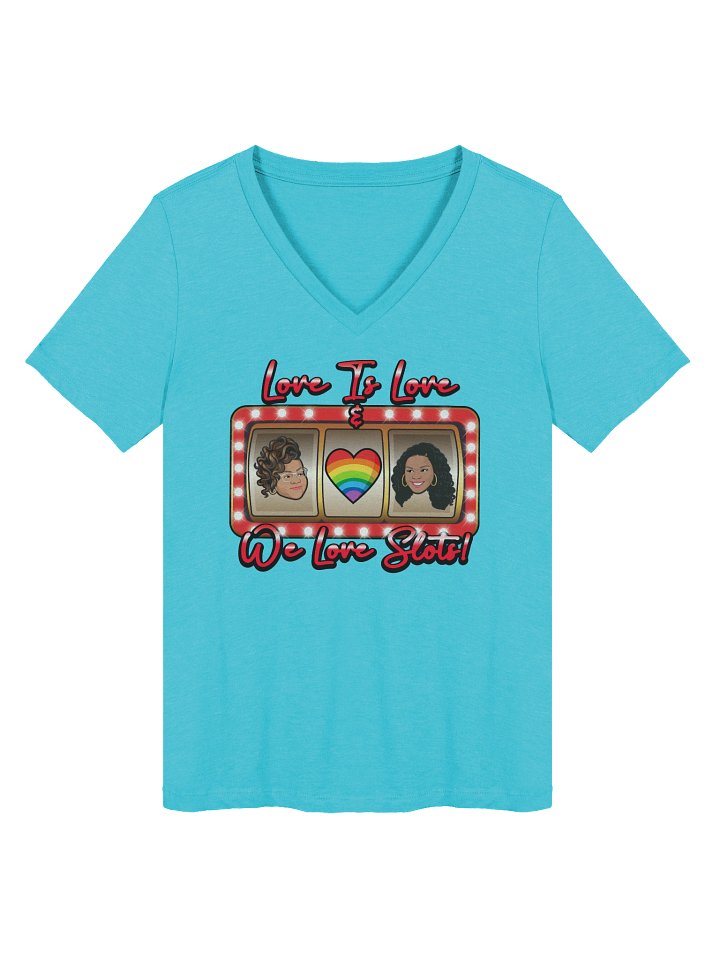 Love & Slots! Women's V-Neck product image (1)
