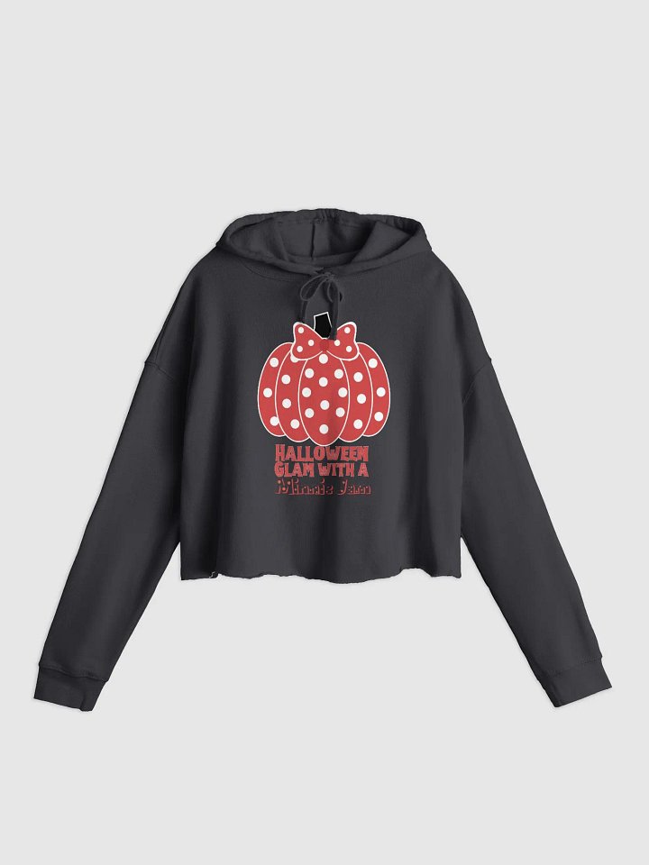Disney Halloween Polka Pumpkin Crop Hoodie (red letters) product image (1)