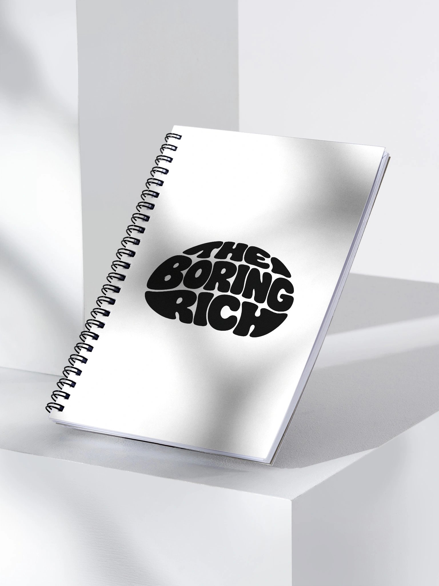The Boring Rich Spiral Notebook product image (3)
