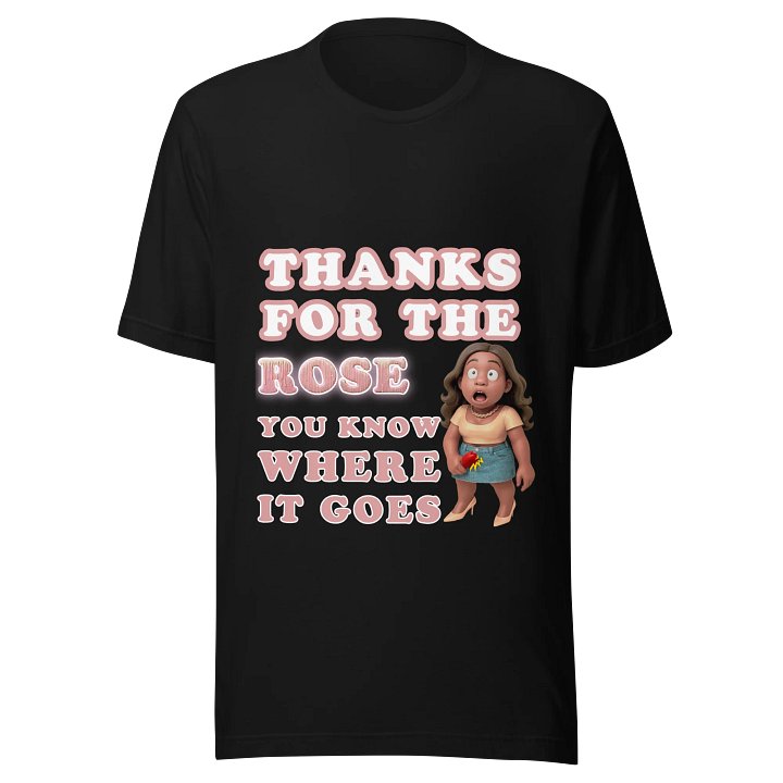 MPC TikTok livestream famous rose line T-shirt product image (1)
