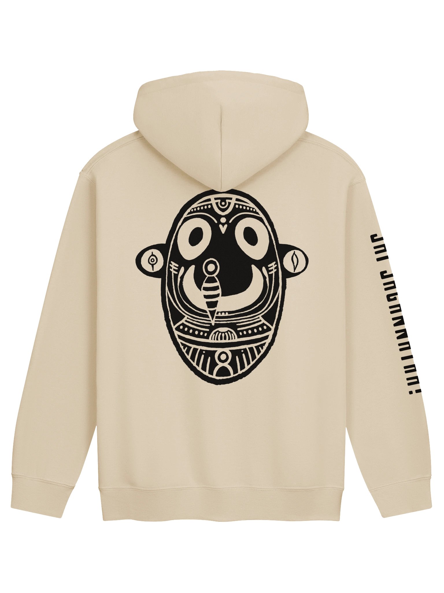 jagannatha hoodie - black artwork product image (2)